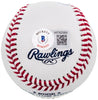 Andre Dawson Autographed Official MLB Baseball Montreal Expos "77 NL ROY" Beckett BAS QR Stock #202049