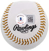 Andre Dawson Autographed Official MLB Gold Glove Logo Baseball Montreal Expos "8x GG" Beckett BAS QR Stock #202053