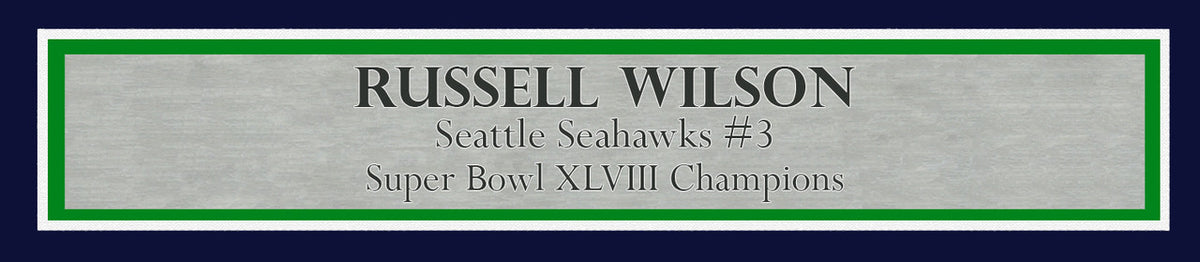 Russell Wilson Autographed Framed 8x10 Photo Seattle Seahawks RW Holo Stock #202118