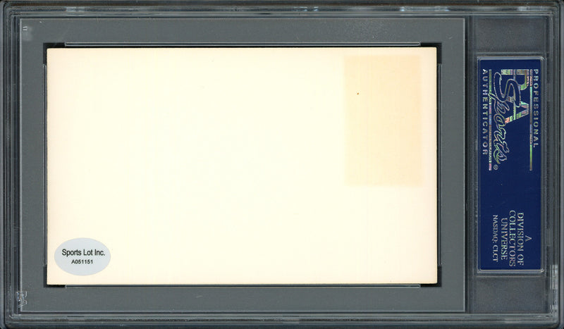 Dick Aylward Autographed 3x5 Index Card Cleveland Indians PSA/DNA #83860329