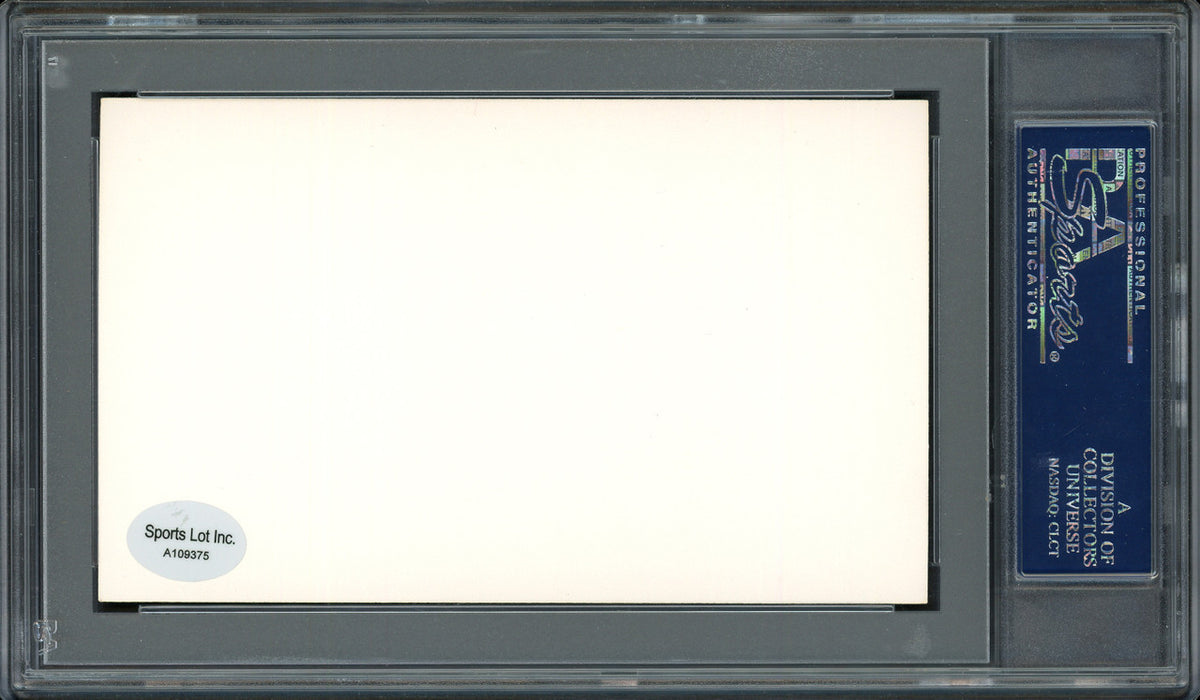 Joseph "Donie" Bush Autographed 3x5 Index Card Detroit Tigers, Pittsburgh Pirates PSA/DNA #83862141