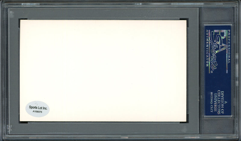 Joseph "Donie" Bush Autographed 3x5 Index Card Detroit Tigers, Pittsburgh Pirates PSA/DNA #83862141