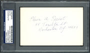 Elmer A. Eggert Autographed 3x5 Index Card Boston Red Sox PSA/DNA #83862857