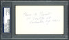 Elmer A. Eggert Autographed 3x5 Index Card Boston Red Sox PSA/DNA #83862857