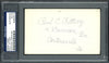 Paul C. Fittery Autographed 3x5 Index Card Cincinnati Reds, Philadelphia Phillies PSA/DNA #83862913