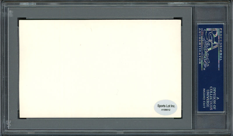 Earl Francis Autographed 3x5 Index Card Pittsburgh Pirates, St. Louis Cardinals PSA/DNA #83862501