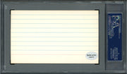 John "Bunny" Roser Autographed 3x5 Index Card Boston Braves PSA/DNA #83862370