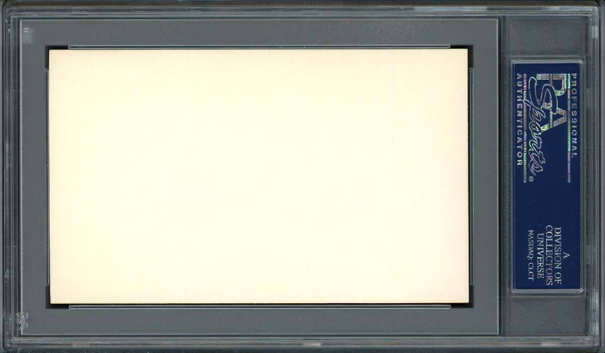 Harvey "Suds" Sutherland Autographed 3x5 Index Card Detroit Tigers PSA/DNA #83862438
