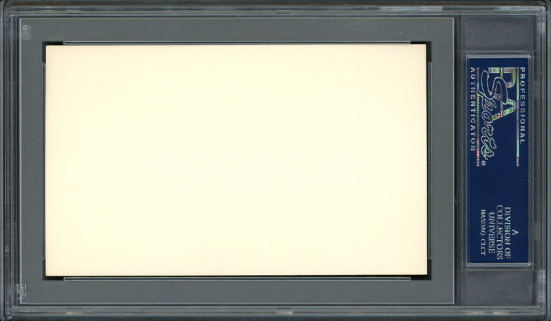Harvey "Suds" Sutherland Autographed 3x5 Index Card Detroit Tigers PSA/DNA #83862439