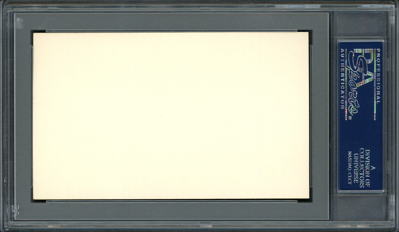 Harvey "Suds" Sutherland Autographed 3x5 Index Card Detroit Tigers PSA/DNA #83862438