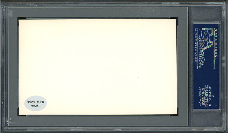 Lester "Les" Sweetland Autographed 3x5 Index Card Philadelphia Phillies, Chicago Cubs PSA/DNA #83862432