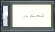 Lester "Les" Sweetland Autographed 3x5 Index Card Philadelphia Phillies, Chicago Cubs PSA/DNA #83862432