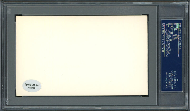 Lester "Les" Sweetland Autographed 3x5 Index Card Philadelphia Phillies, Chicago Cubs PSA/DNA #83862431