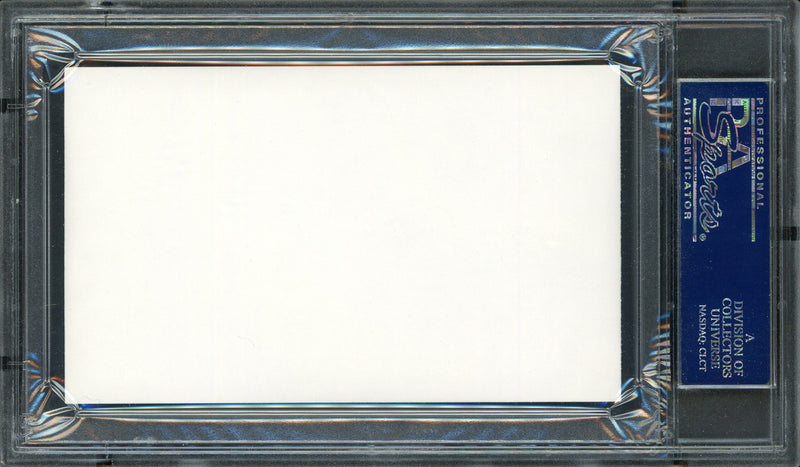 John Thompson Autographed 3x5 Index Card Georgetown University Coach PSA/DNA #83721234