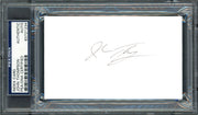 John Thompson Autographed 3x5 Index Card Georgetown University Coach PSA/DNA #83721234