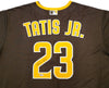 San Diego Padres Fernando Tatis Jr. Autographed Brown Nike Jersey Size XXL "23" Beckett BAS Stock #201915