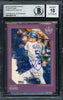 Ichiro Suzuki Autographed 2020 Panini Donruss Diamond Kings Plum Frame Card #168 Seattle Mariners Auto Grade 10 Beckett BAS #12670179