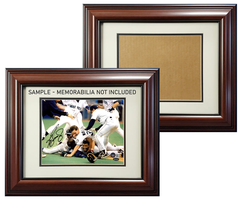 Mahogany Framed 8x10 Photo Framing Kit With 11x14 Option Stock #200319