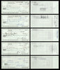 Max McGee Autographed 2.75x6 Check Green Bay Packers Lot of 50 SKU #174046