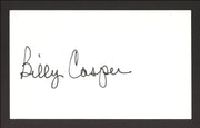 Billy Casper Autographed 3x5 Index Card SKU #190676
