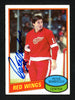 Peter Mahovlich Autographed 1980-81 Topps Card #72 Detroit Red Wings SKU #154255