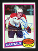 Bengt Gustafsson Autographed 1980-81 Topps Rookie Card #222 Washington Capitals SKU #154280