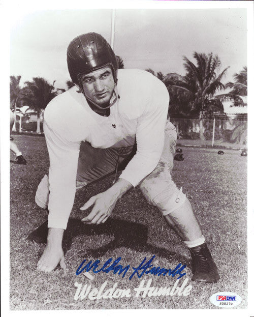 Weldon Humble Autographed 8x10 Photo Cleveland Browns PSA/DNA #S35270