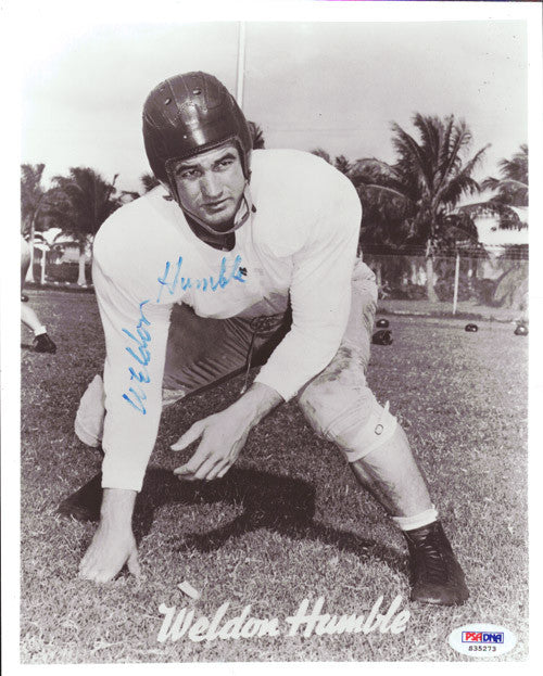 Weldon Humble Autographed 8x10 Photo Cleveland Browns PSA/DNA #S35273