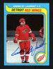 Andre St. Laurent Autographed 1979-80 Topps Card #73 Detroit Red Wings SKU #154304