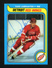 Dan Labraaten Autographed 1979-80 Topps Card #92 Detroit Red Wings SKU #154312