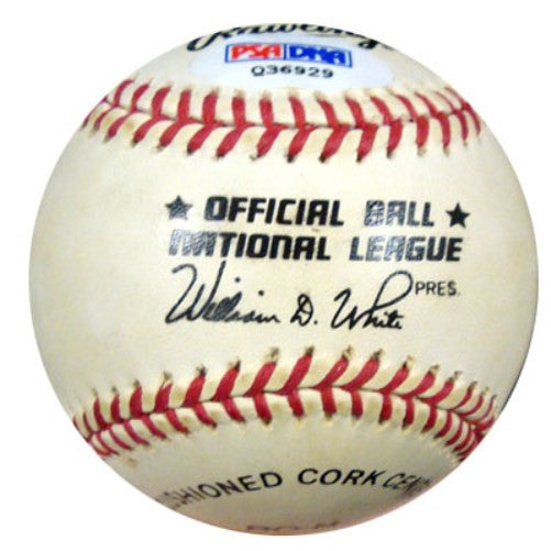 Chris Van Cuyk Autographed Official NL Baseball Brooklyn Dodgers PSA/DNA #Q36929