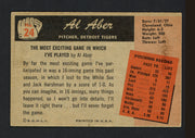 Al Aber Autographed 1955 Bowman Card #24 Detroit Tigers SKU #164177