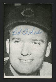 Bob Chakales Autographed 3.5x5.5 Jim Rowe Postcard Cleveland Indians SKU #164878