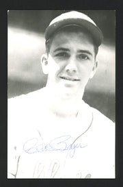 Clete Boyer Autographed 3.5x5.5 Jim Rowe Postcard Kansas City A's SKU #164881