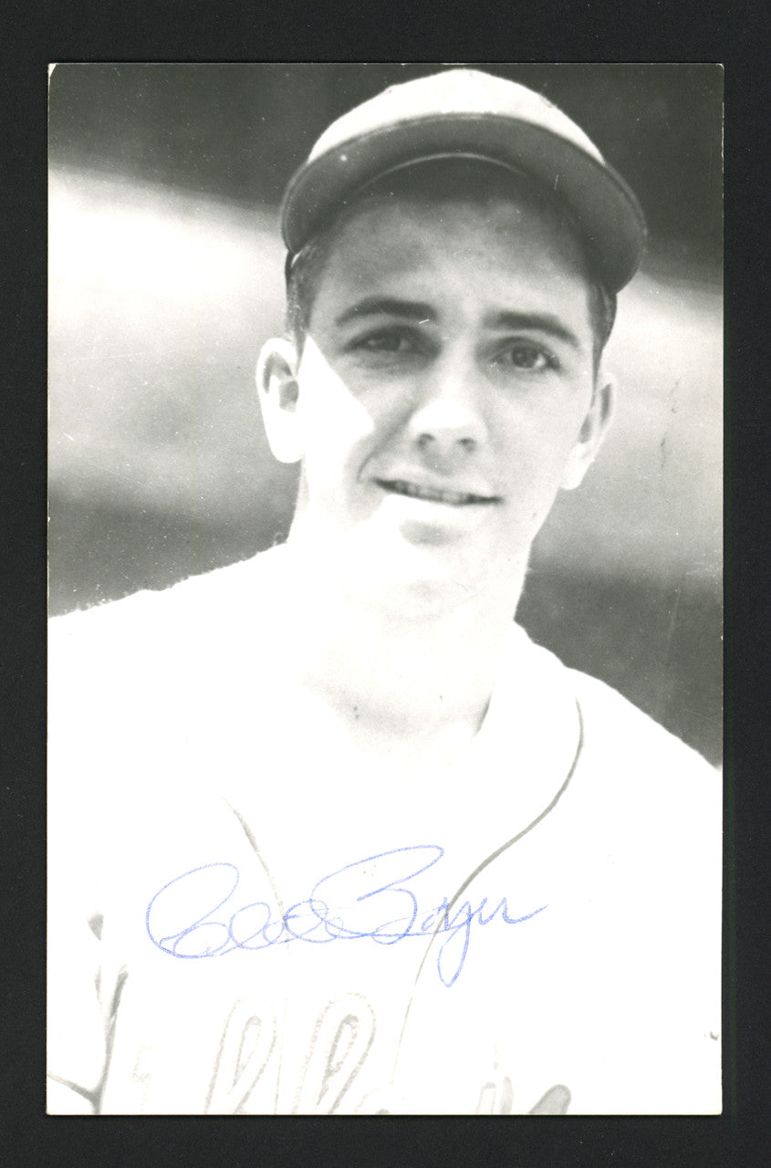Clete Boyer Autographed 3.5x5.5 Jim Rowe Postcard Kansas City A's SKU #164881