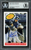 Ichiro Suzuki Autographed 2008 Topps Heritage Card #373 Seattle Mariners Beckett BAS Stock #191303
