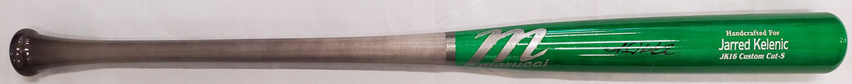 Jarred Kelenic Autographed Green Marucci Game Model Bat Atlanta Braves Beckett BAS Stock #191543