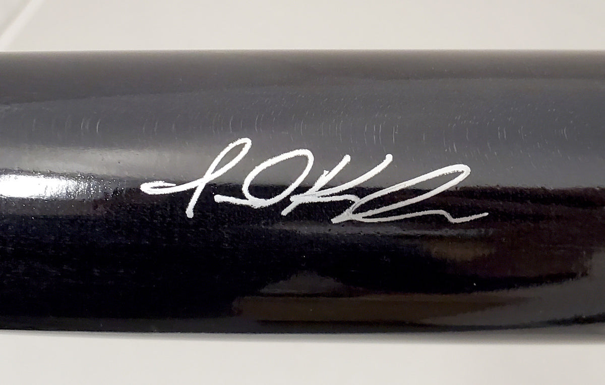 Jarred Kelenic Autographed Black Marucci Game Model Bat Atlanta Braves Beckett BAS Stock #191544