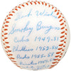 Smoky Burgess Autographed Official Regent Baseball Pittsburgh Pirates Teams & Years "Best Wishes" Beckett BAS #X12515
