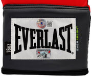Mike Tyson Autographed Red Everlast Everfresh Boxing Glove (Right Handed RH, Silver) Beckett BAS Stock #202300