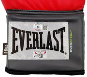 Mike Tyson Autographed Red Everlast Everfresh Boxing Glove (Right Handed RH, Silver) Beckett BAS Stock #202301