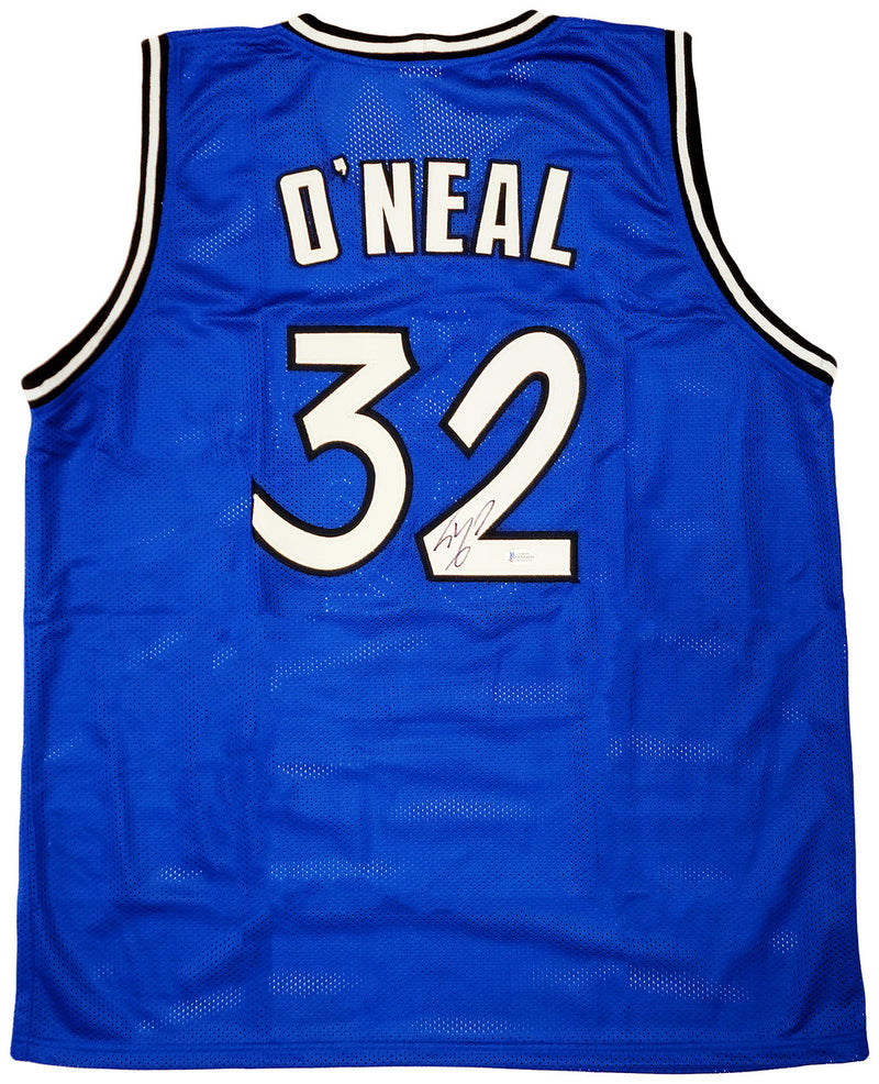 Orlando Magic Shaquille Shaq O'Neal Autographed Blue Jersey The Diesel Beckett BAS Stock #202310