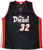 Miami Heat Shaquille Shaq O'Neal Autographed Black Jersey The Diesel Beckett BAS Stock #202307