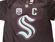 Seattle Kraken Mark Giordano Autographed Navy Adidas Authentic Jersey Size 54 Inaugural Season & Captain Patch "1st Sea Captain" Fanatics Holo Stock #202336