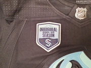 Seattle Kraken Mark Giordano Autographed Navy Adidas Authentic Jersey Size 54 Inaugural Season & Captain Patch "1st Sea Captain" Fanatics Holo Stock #202336
