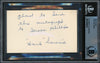 Hank Severeid Autographed 3x5 Index Card New York Yankees "To Gerald" Beckett BAS #14066620