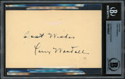 Larry Woodall Autographed 3.25x5.5 Government Postcard Detroit Tigers Beckett BAS #14066927