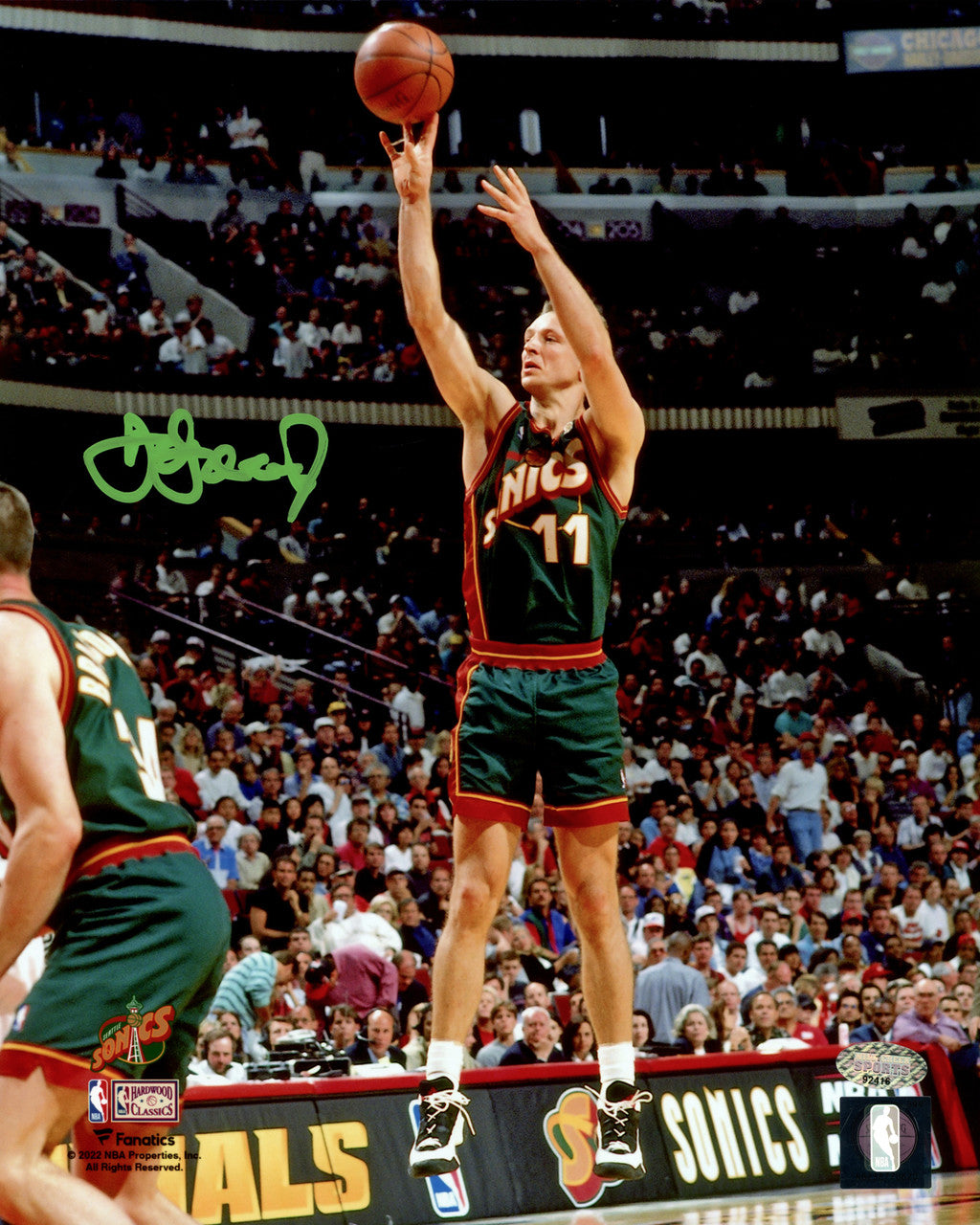 Detlef Schrempf Autographed 8x10 Photo Seattle Supersonics MCS Holo Stock #202449