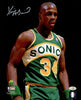 Xavier McDaniel Autographed 8x10 Photo Seattle Supersonics MCS Holo Stock #202456