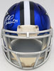 Herschel Walker Autographed Dallas Cowboys Flash Blue Speed Mini Helmet Beckett BAS QR Stock #202148
